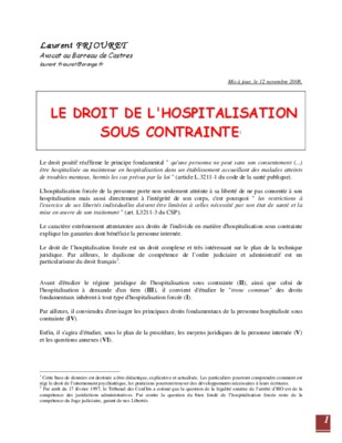 hospitalisation sous contraintez Book