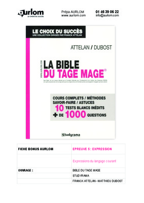 la bible du tage Book