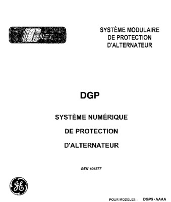 systeme de protection alternateur Book