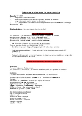 contraire ce2 Book