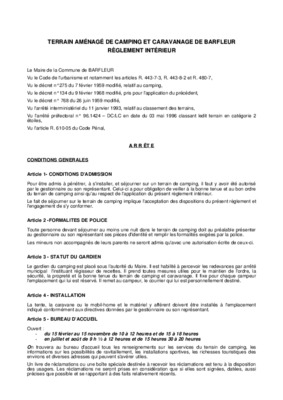norme electrique terrain de camping Book