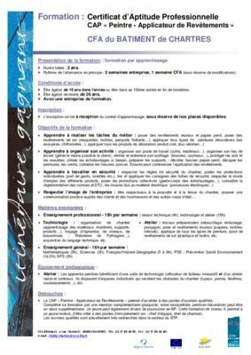 sujet cap peintre applicateur revetement Book