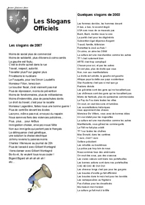 les slogans Book