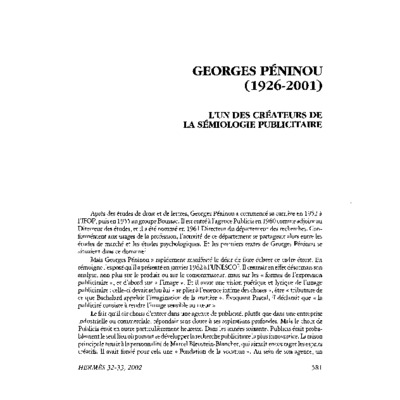 georges peninou Book