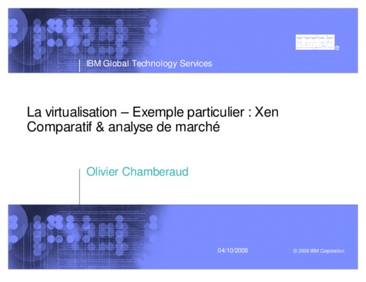 comparatif virtualisation Book