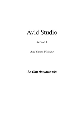 avid studio Book