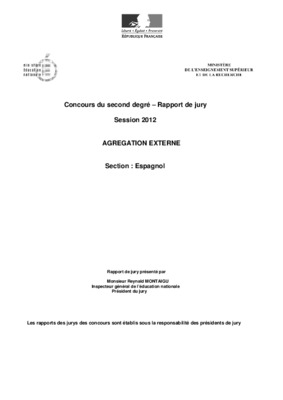 rapport agregation externe anglais 2012 Book
