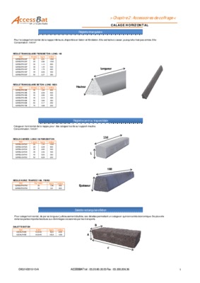 prix coffrage horizontal Book