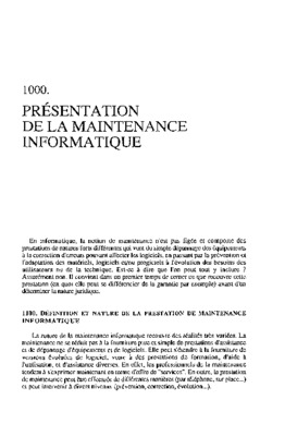 maintenance des systemes informatiques Book