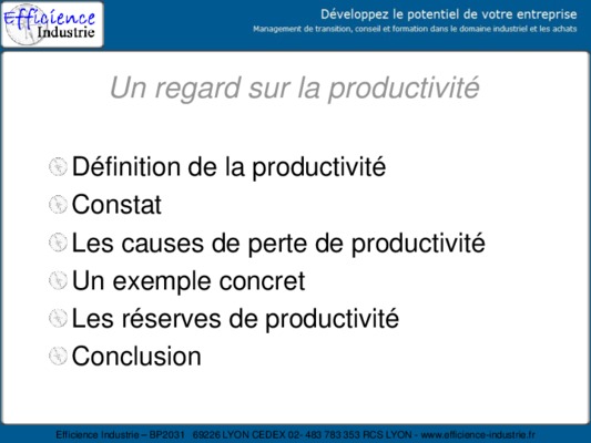 calcul de productivite des machine en industrie Book