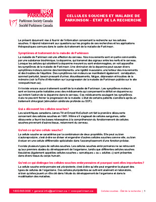 le traitement parkinson par cellules souches 4 Book