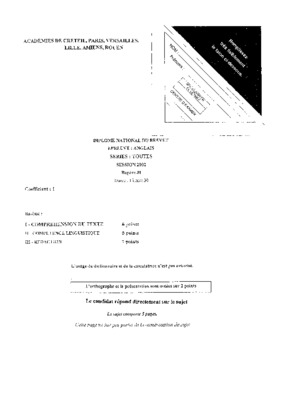 correction anglais lv2 session 2002 serie s Book
