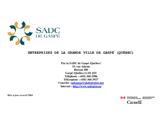 gaspe nord Book