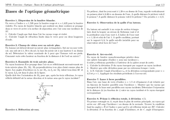 concours mpsi optique geometrique Book