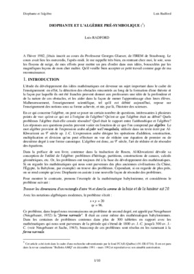 diophante Book