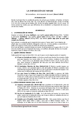 imposicion de manos Book