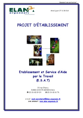 projet de stage me en esat Book