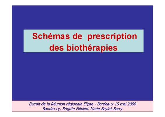 liste des biotherapies Book