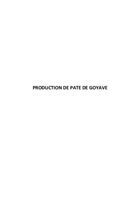 fabrication de jus de goyave Book