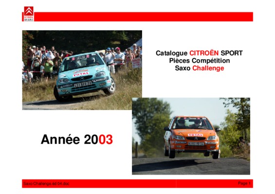 saxo challenge Book