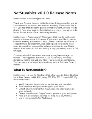 netstumbler Book