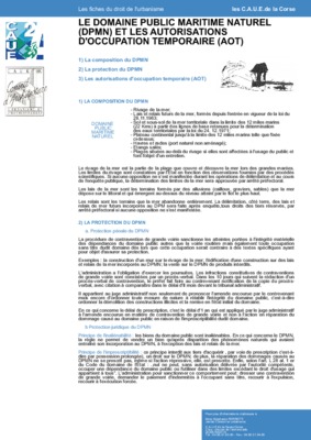 domaine public maritime naturel Book