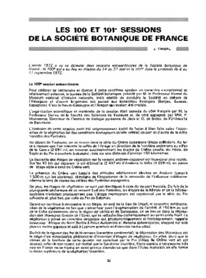 sessions extraordinaires societe botanique de france Book