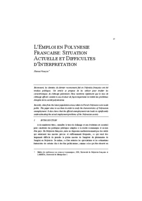 discrmination positive emploi polynesie francaise Book
