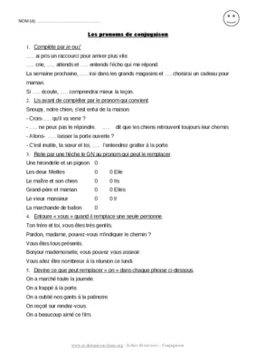 personnes de conjugaison Book