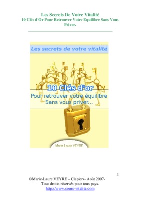 les secrets pour diriger votre vie Book