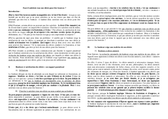 faut il chercher a satisfaire tous ses desirs pour etre heureux Book
