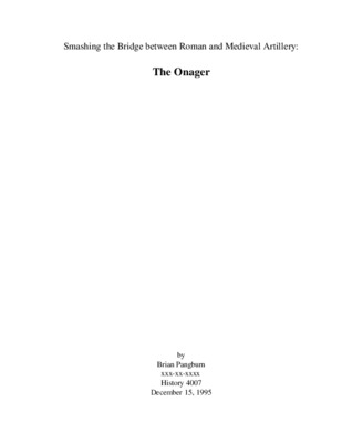 onager Book
