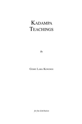kadampa Book