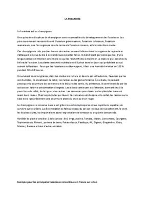 fusariose lin Book
