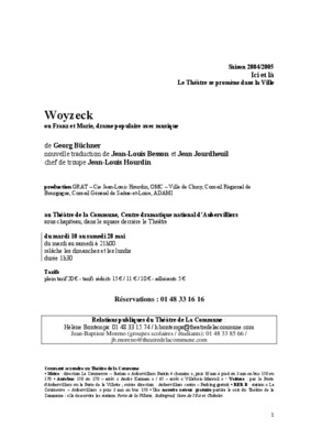 woyzeck Book