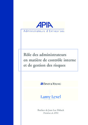 role de controle interne Book