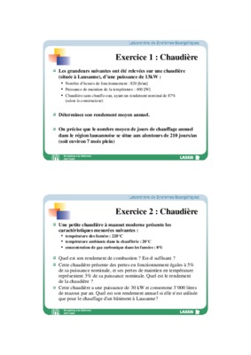 exercice chaudiere Book
