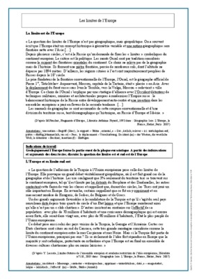 limite europe cycle 3 Book