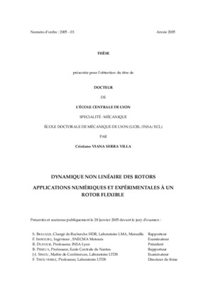 dynamique des rotors en flexion memoire Book