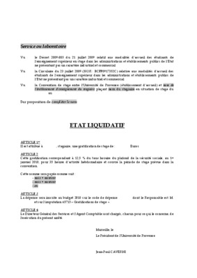 etat liquidatif Book