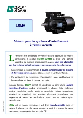entrainement electrique vitesse variable Book