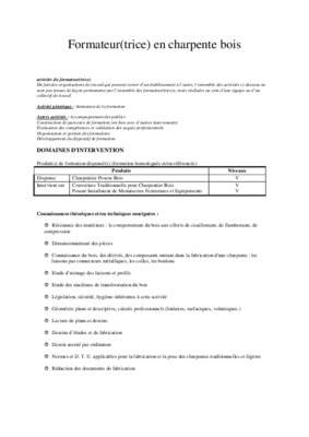 formateur charpente Book