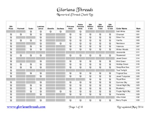 gloriana Book