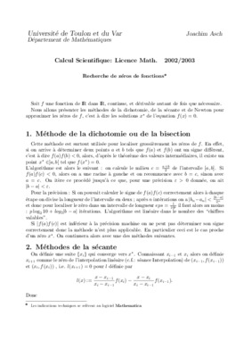 methode de la secante Book