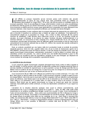 dollarisation Book