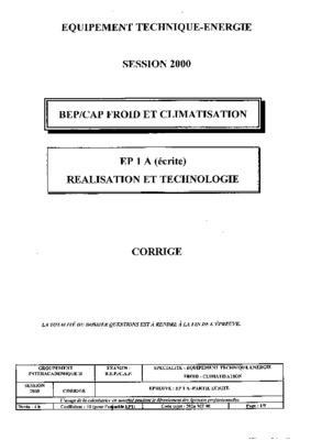 technique du froid exercice corrige Book