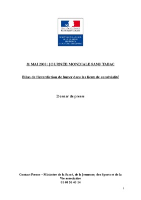 projet journee sans tabac Book