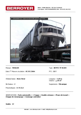 piaices de rechange   actm trailor Book