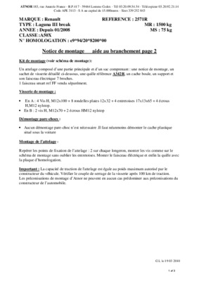 branchement allumage 405 break Book