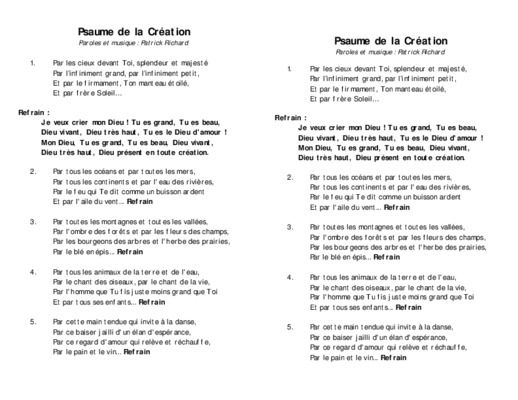 psaume 150 par la musique et par nos voix paroles Book